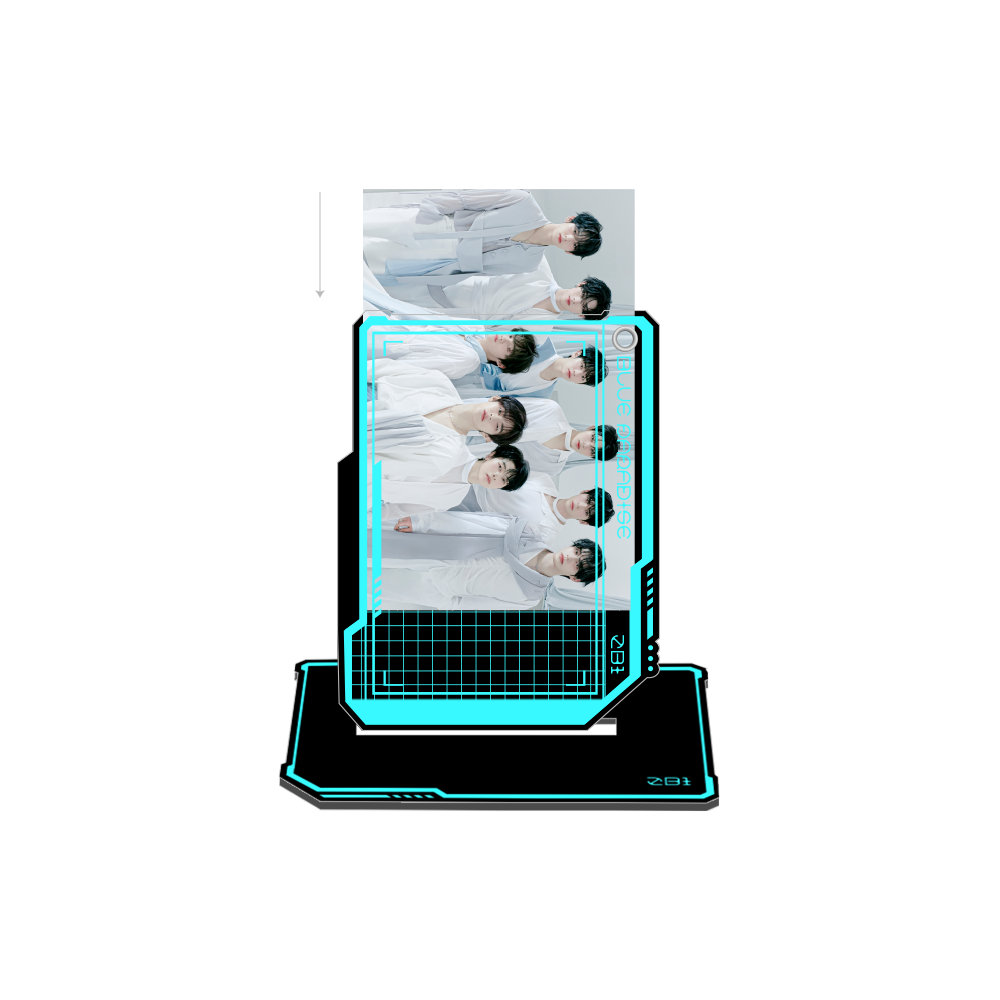 [ZEROBASEONE] BLUE PARADISE Acrylic Photocard Stand +Keyring Set