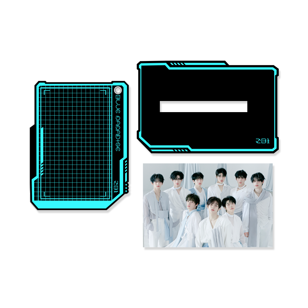 [ZEROBASEONE] BLUE PARADISE Acrylic Photocard Stand +Keyring Set