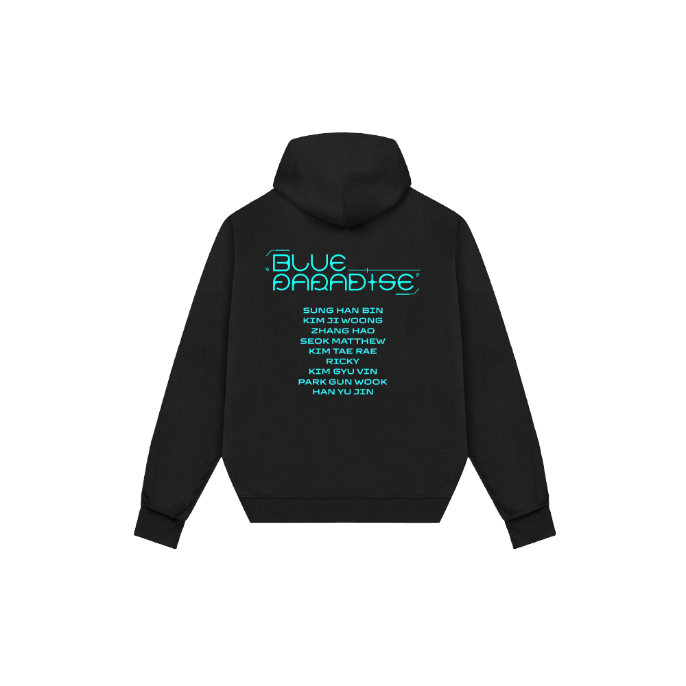 [ZEROBASEONE] BLUE PARADISE Oversized Zip Up Hoodie