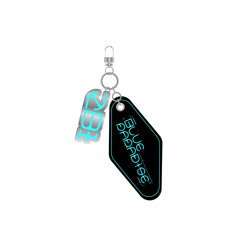 [ZEROBASEONE] BLUE PARADISE Logo Keyring
