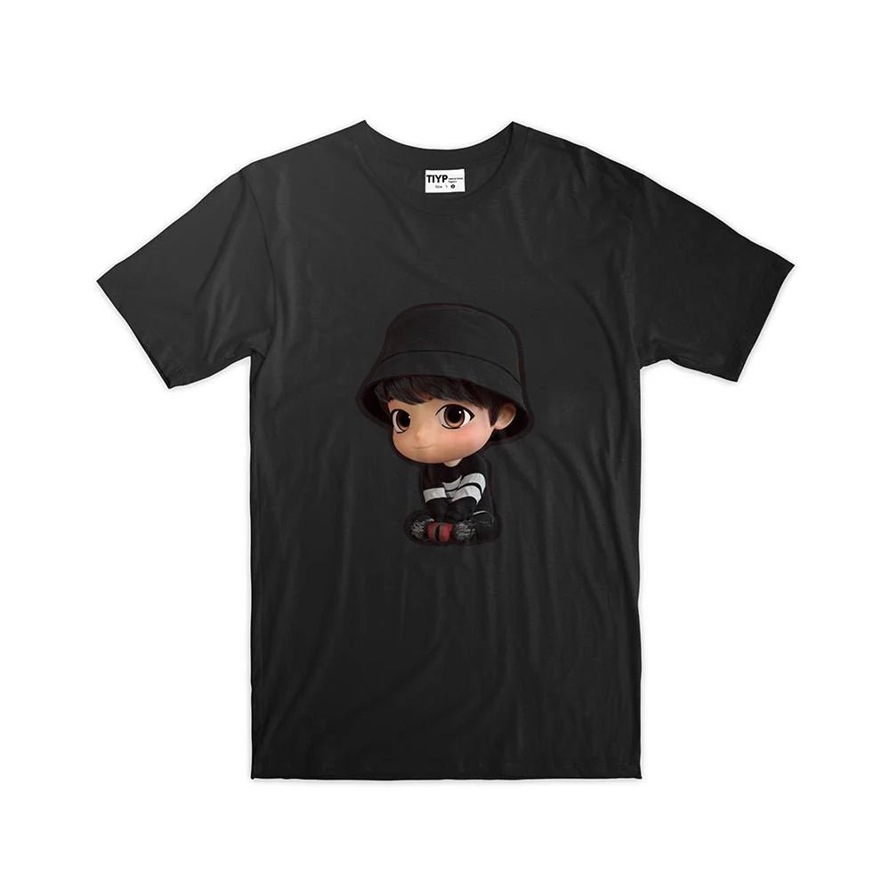 TinyTAN Official Licensed 3D Black Loungewear by TIYP - JUNGKOOK