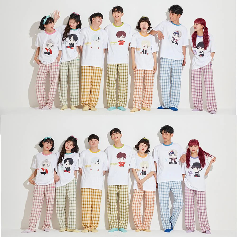 TinyTAN Official Licensed Checked Pattern Loungewear by TIYP - V