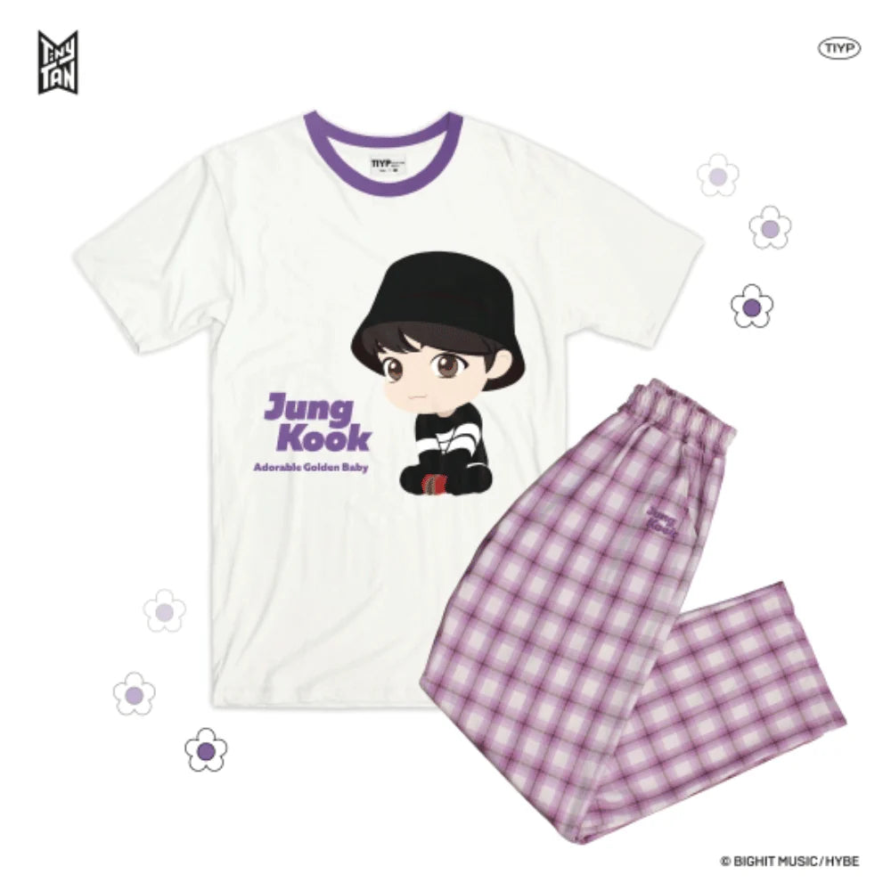 TinyTAN Official Licensed Checked Pattern Loungewear by TIYP - JUNGKOOK