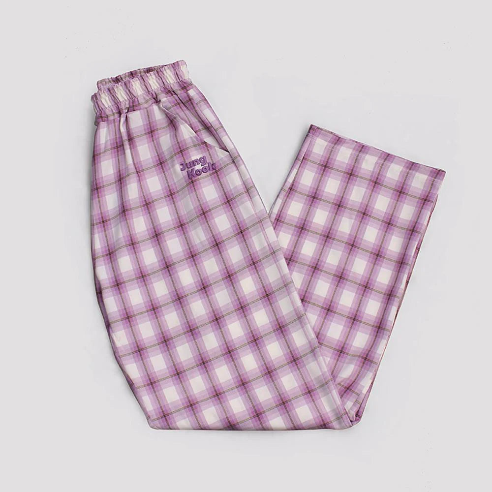 TinyTAN Official Licensed Checked Pattern Loungewear by TIYP - JUNGKOOK