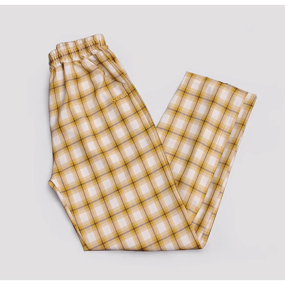 TinyTAN Official Licensed Checked Pattern Loungewear by TIYP - SUGA
