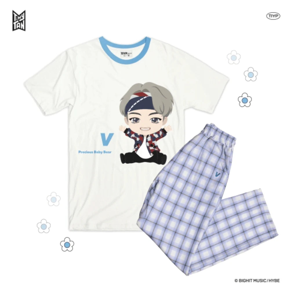 TinyTAN Official Licensed Checked Pattern Loungewear by TIYP - V